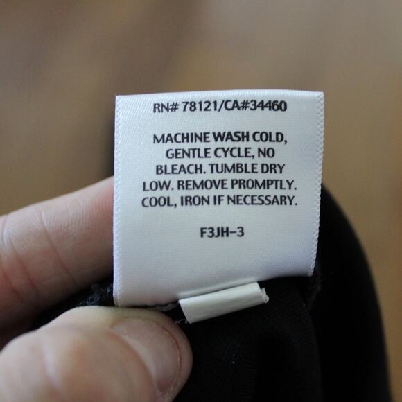 Eileen Fisher Black Tapered Skinny Dress‎ Pants Large Rayon Nylon Blend - Picture 5 of 8